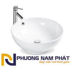 Bồn Rửa Mặt Lavabo Men Sứ Cao Cấp Phủ Tuyết-8818L